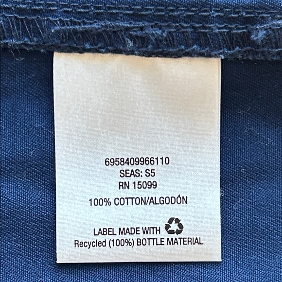 Laura Scott Cotton Utility Jacket in Navy Blue - Picture 2 of 11